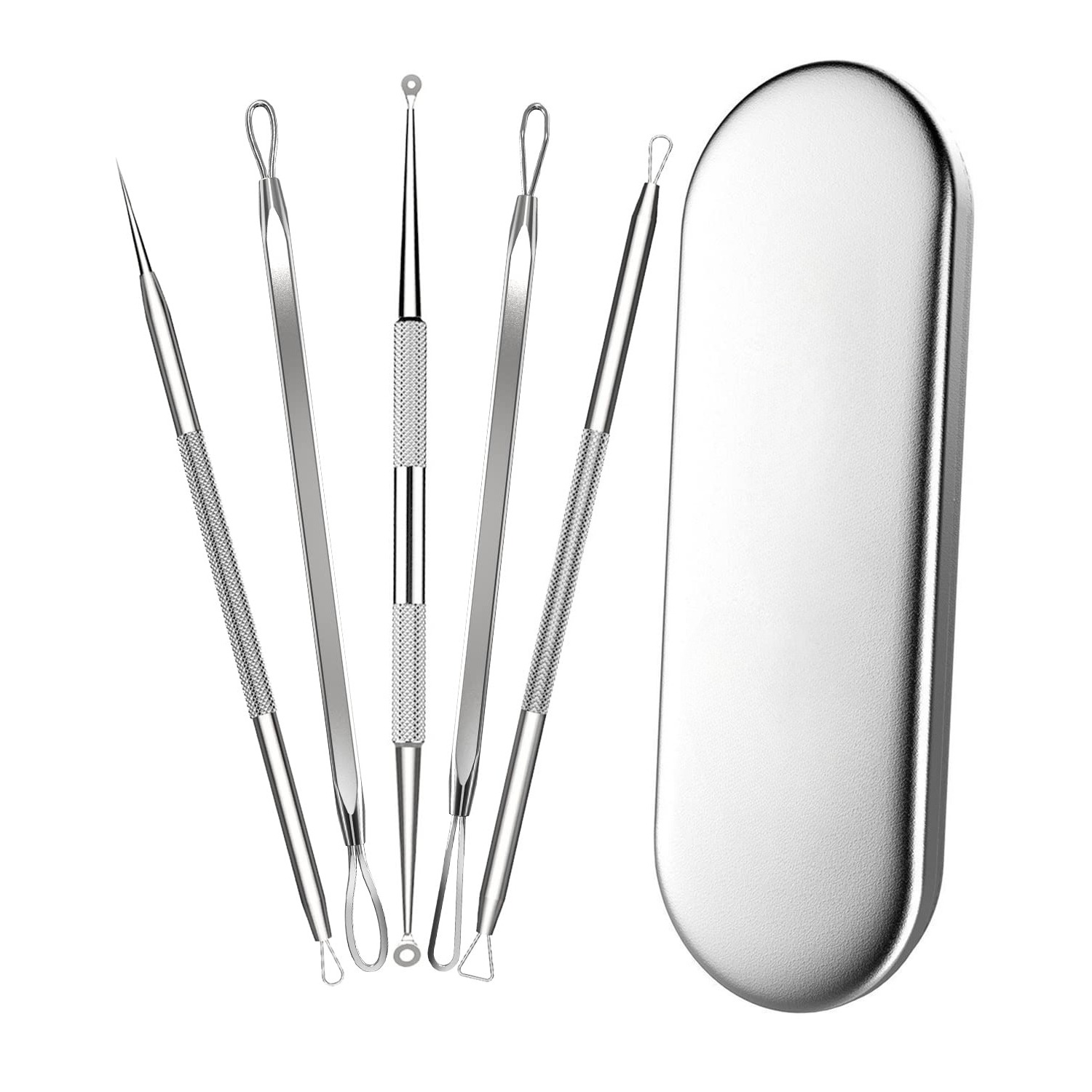 5 pcs Stainless Steel Acne Nee - Luxury Skincare Acne ulasan dan harga