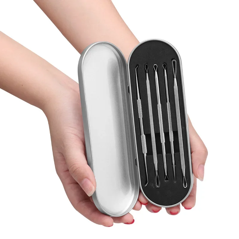 5 pcs Stainless Steel Acne Nee - Luxury Skincare Acne ulasan dan harga