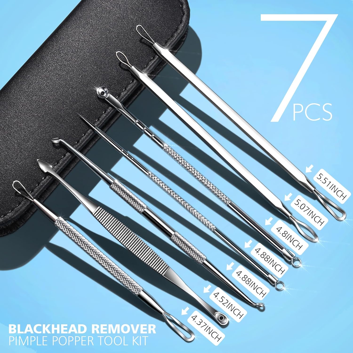 7pcs Blackhead Remover Kit Sta - Luxury Skincare Acne ulasan dan harga