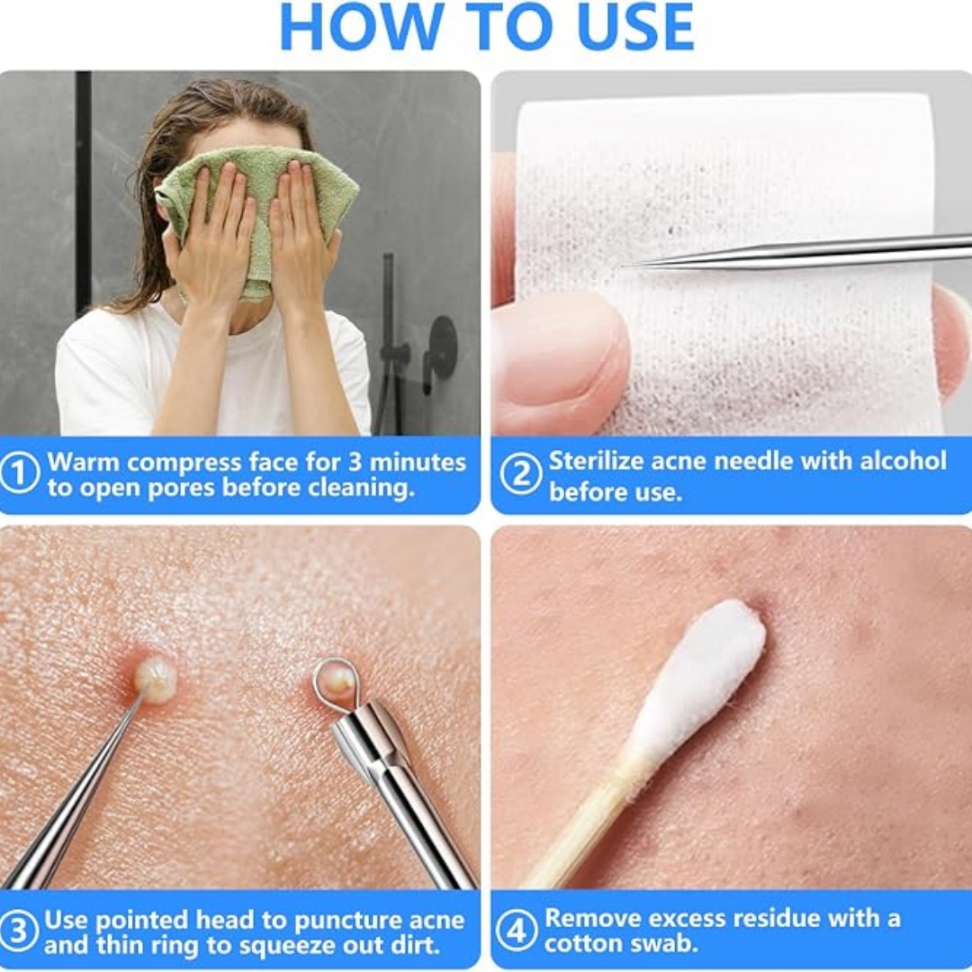 5PCS Blackhead Remover Comedon - Luxury Skincare Acne ulasan dan harga